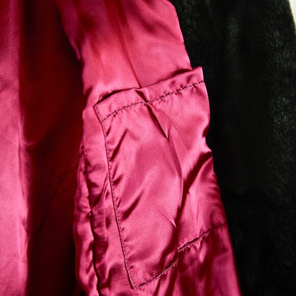 Vintage SFR Santa Fe Recreations Denver wool and silk Fringe Sherpa Coat size M - Picture 6 of 9